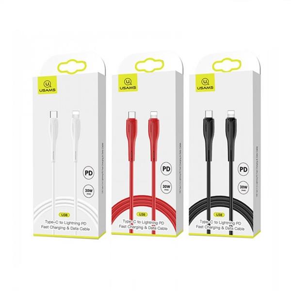 کابل تبدیل Type-C به Lightning یوسامز مدل US-SJ405 U38 طول 1 متر